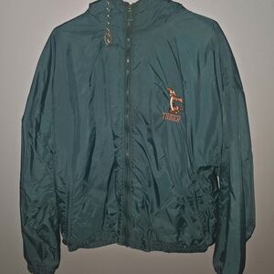 Tigger VINTAGE Embroidered Teal Windbreaker Jacket